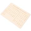 EXCEART Tavola Braille in Legno Beige per Decodifica e Scrittura, Design Leggero e Funzionale, Strumento Didattico per Apprendimento Braille per Non Vedenti