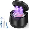 Vankarr Pulitore Ultrasuoni Dentale con Luce UV, Vankarr 45000Hz 25W Portatile Dental Pod per Morsetti, Protesi, Allineatori e Ritenzioni - 4 Lampade UV-C, 200ml, nero