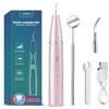 HOKIN Pulizia Denti Tartaro Ablatore Kit - Igiene Dentale Kit per Placca e Tartaro Rimozione Sbiancamento Denti kit con specchietto dentista, per Cura Orale Domestico Rimozione Tartaro, Placa (Rosa)