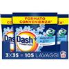 Dash Power Pods Detersivo Lavatrice In Capsule, 105 Lavaggi(3x35), Freschezza Di Lenor, Risveglio Primaverile, rimuove addirittura gli odori di sudore vecchi di 7 giorni, per una pulizia impeccabile