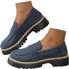 Dasongff Mocassini e Loafer Donna Confortevoli Scarpe A Piedi Loafer Leggero Casual Mocassino Classico Scarpe Da Barca Chic Elegante Comfort per Primavera Estate, A1 blu., 37 EU