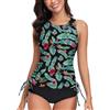 WOWENY Canotta da Donna Tankini Top Bikini Top Costume da Bagno Crossback Strappy Swim Top Top Top ad Asciugatura Rapida Estate Imbottito, RB-pb, M