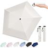 Pealeaf Ombrello Pencil giapponese, mini ombrello ultra leggero UPF 50+, parasole pieghevole compatto da tasca per pioggia, viaggio, borsa e outdoor (Beige)