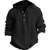 CEWIFO T Shirt Uomo Divertenti Film Camicie Maniche Corte Categoria Prodotto da Camicia con Cappuccio Semplice Tinta Unita Casual Bottoni (Black, XXXL)