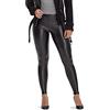 Hue Women's Sleek Effect High Waist Leggings, Black, X-Small