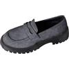 Dasongff Mocassini da donna comodi da indossare scarpe piatte per camminata guida loafers donna mocassini e loafer in morbida pelle piatta scarpe casual semplice donna, Grigio 4, 40 EU
