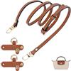 GADITIEK Cinturino compatibile per mini borsa Longchamp, design con fibbia regolabile senza punzonatura, adatto per mini borsa longchamp, in pelle marrone, Marrone, 100-120cm