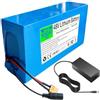 WSDAV Batteria al Litio da 48 V di Ricambio con Caricabatterie | Pacco batterie al litio 48V 10Ah 12Ah 15Ah 18Ah 21Ah 24Ah 27Ah 30Ah 36Ah 40Ah, involucro in PVC blu, connettore: DC+XT60