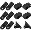 PERSELOSO Set di Accessori Hardware Marini per Bimini Top in Nylon Nero | Tenda Barca Archi e Snodo per Tenda Barca, Uso Nautico, Antiusura e Durevole