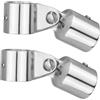 AKLOSIPY Morsetto Scorrevole per Capottina, Terminale a Occhiello per Capottina in Acciaio Inox 316 for Montaggio e Fissaggio su Bimini Top per Barca (1 Pollice (Tubo Tondo con Diametro di 25 mm))