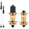 LongTing Mozzo MTB 120 clic 6 Cuscinetti 32 36 Fori Mountain Bike Anteriore Posteriore | Mozzi for freni a disco for bicicletta con cambio perno passante QR HG MS TH390