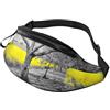 kkvhhyuo Marsupio a tracolla regolabile con stampa di cavalli neri e bianchi, per sport, viaggi, vacanze, per uomo e donna, Alberi Neri Fiori Gialli, One Size, Organizer per borse