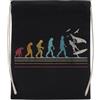 Jinbetee Ala Foglio Evoluzione Per Surfisti Borsa Da Palestra Nera Borsa Sportiva Con Coulisse Riutilizzabile In Cotone Black Gym Bag Cotton Reusable Drawstring Sport Bag