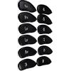 Generic Set di Copritesta da in Pelle Resistente per Mazze da Ferro, 12 Pezzi, Impermeabili e Leggeri con Identificazione Numerata