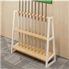 FOELANNE Supporto for stecche da biliardo in legno massello | Colore Legno 60x18x57cm for Sale Biliardo E Bar: Stecche Organizzative