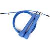 FFitness FSSJR17B Corda per Saltare Speed Jump Rope Blu Regolabile in Acciaio | Crossfit Fitness Boxe Pugilato | Rotazione 360°