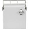 Generic Contenitore Industriale Frigo Portatile Borsa Termica Ghiacciaia Scatola Frigo in Metallo Isolamento a Lunga Durata con Coperchio E Chiusure in, Bianco