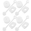 Bibulkoye 4 Set Silicone Spill Proof Stopper Set Tumbler Accessories Including Straw Cover cap Square Leak Stopper Round Lid Stopper Plug