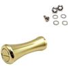 Tufgo Manopola in lega per mulinello da 35 mm antiscivolo per Daiwa (1 set oro)