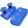 Harilla Fitness Grip Gloves Guanti Presa Palestra Protezione Palmo Lifting Grips Silicone Antiscivolo Supporto Presa Forma Ergonomica Riduce Dolore Pressione, Blu