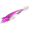 ZMdooreasy Esca per seppie di gamberetti in finto legno con occhi 3D, girevole girevole e doppio gancio per ombrello, esca realistica per calamari per pesca in acqua salata, 7 cm, 11,5 g (004)