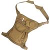 SWOOMEY Marsupio Tattico da Gamba 1 Pezzo, Tessuto Oxford Khaki | Caccia e Moto, Borsa a Tracolla Bassa, Robusta Struttura, Formato Compatto per Uso Esterno