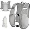 HOSSOM Gilet Running Uomo Donna, Gilet da corsa con Borraccia Morbida 500ml, Zaino Idratazione Trail Running Leggero, Cinghie Pettorali Regolabili, Zaino da corsa per Corsa Ciclismo Maratona Escursionismo