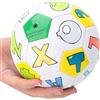 Dilwe Calcio per Bambini PU Allenamento Calcio Taglia 2 13 Cm 5.1 Pollici Cucito con Precisione Volo Stabile Colori Vivaci per Bambini Studenti Partita di Pratica di Gioco all'aperto (palla
