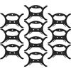 Uonlytech 10 Pezzi Fish Line Winding Board Portatile Nero in Plastica per Filo