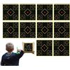 Generic Paper Targets 10 Pieces 12x12 Inch10张装12x12英寸精准方格飞溅荧光黄靶贴训练射击目标靶纸 | Training Target for Range Practice Indoor Backyard Training Recreational Play