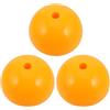 BESPORTBLE 3 Pezzi Supporto per Pali da Allenamento Calcio e Basket in Plastica Gialla Base Stabile e Alta visibilità per Uso Indoor e Outdoor