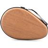 Ableholy Custodia per racchetta da ping pong EVA guscio rigido a prova di goccia rosso (marrone 1)