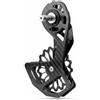 KiBcsLic Ruota Deragliatore Bici Gabbia Deragliatore Posteriore Puleggia Cambio Cuscinetto Ceramico Fibra di Carbonio Alluminio CNC per Strada R7000 Adatta a, Nero