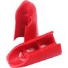 Toddmomy Impugnature Antiscivolo per Bilanciere, Coperture in Gomma Rosse | Manubrio, Uso Fitness e Sport, Leggere e Stabili, Supporto Bilanciato per Allenamento