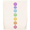 Jinbetee 7 Chakra - Centri Di Energia Cosmica Borsa da palestra beige Borsa sportiva riutilizzabile in cotone Beige Gym Bag Cotton Reusable Sport Sack