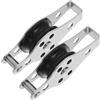 PERSELOSO Carrucola per Kayak 2 Pezzi in Acciaio Inox Argento