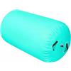 RoaQinFo Inflatable Gymnastics Pad Air Barrel Gonfiabile Rullo Ginnastica Tappetino Allenamento Cilindro Fitness PVC Robusto Leggero Facile da Trasportare