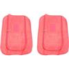 JUMPLAWN Buste Porta Scarpe da Viaggio 2 Pezzi in Poliestere Rosa | Organizer Zip, Superficie Liscia e Riutilizzabile, Idonee per Trasferte e Spostamenti