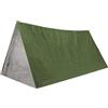 SZLIFE di Emergenza Riutilizzabile, PE, pellicola di alluminio, impermeabilità esterno 3000mm, fondo 1000mm, per campeggio, Verde militare di emergenza, Tenda di emergenza a piramide, Verde