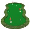 MotiveTech Tappetino da Golf per Allenamento Tappeto Putting Green Tappeto Pratica Putting Campo Pratica Interno Base Spessa 10mm Antiscivolo Sintetica Arrotolabile con Più Fori Adatto per Esterni