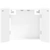 vidaXL Armadio per Dartboard ZWOLLE Bianco 52,5 x 10,5 x 57,5 cm