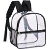 POPETPOP Zaino Pvc Trasparente Piccolo per Carte e Portafoglio