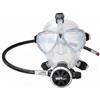 predolo Maschera Pieno Viso da Sub Vetro , Trasparente , Maschera Facciale Completa Trasparente Con Erogatore Di Secondo Stadio E Tubo A Media Pressione