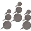 Toddmomy 3 Set Set da 3 Bersagli per Tiro in Acciaio Inossidabile Rotondi, Resistenti e Portatili, per Allenamento di Precisione in Campi All'aperto
