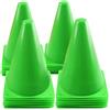 CONGARTENO Ostacoli Allenamento Calcio in Plastica PE Superficie Liscia e Colore Verde Brillante, Coni a Forma di Cono per Esercizi Sportivi e Eventi Sportivi