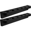 BESPORTBLE Supporto per Stecche da Biliardo in Plastica Nero 6 Fori Resistente alla Deformazione per Accessori da Tavolo da Biliardo in Ambienti Domestici e Commerciali