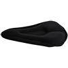 Dilwe Sella per Bici, Cuscino per Sedile per Bici in Gel di Silicone, 29,5 X 18 X 3 Cm, con Coulisse, Facile da Togliere, per da Strada, per Ciclisti Adulti (Scanalatura diritta triangolare)