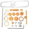 Hellery Smontaganasce per Mozzo Bici Kit Pressa Movimento Centrale Estrattore Cuscinetti Chiave 8 in 1 Lega di Alluminio Acciaio Adatto per Manutenzione in, with Box