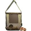 Vintree Borsa per la raccolta della frutta e dei funghi in rete, borsa per la caccia ai funghi, borsa per il foraggiamento pieghevole, multiuso