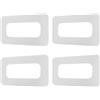 EXAOMBLE 4 Pezzi Kit Riparazione Accessori SUP in PVC per Tavola da Surf e Kayak Adattatore Pinna Rimovibile e Patch Slot per Migliorare Stabilità e Manovrabilità